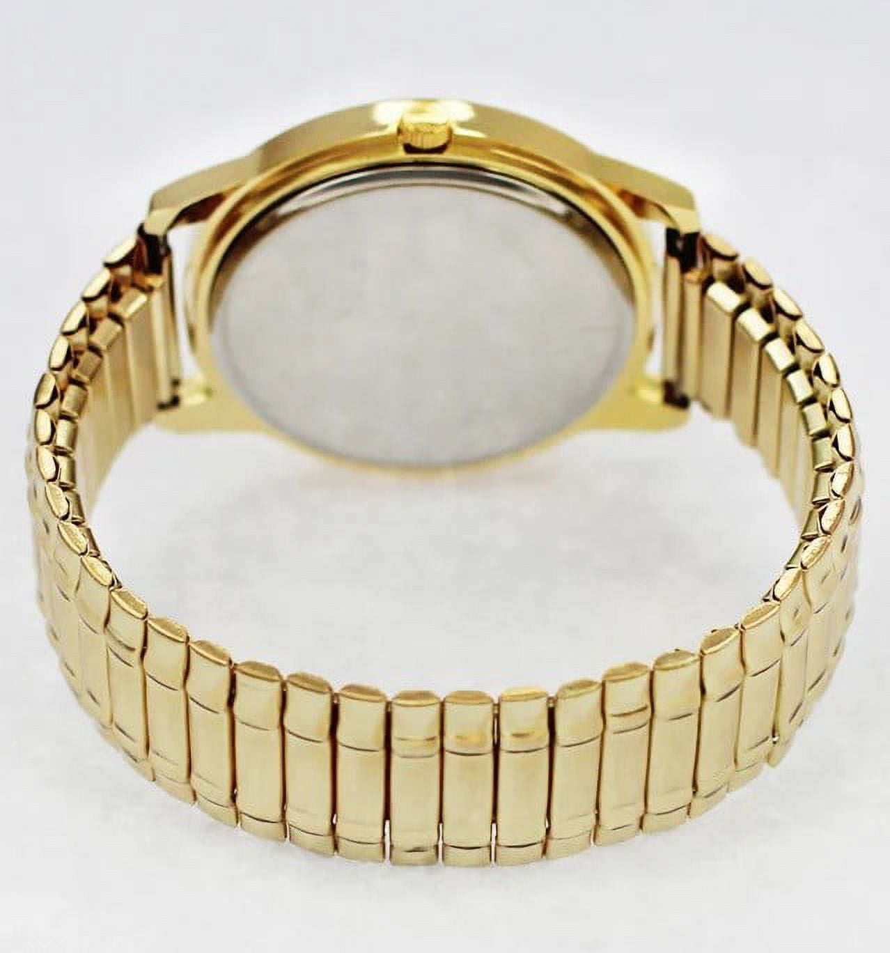 39mm Montres Carlo Fashion Luxury Sport Dress Wrist Men's Flex Band Quartz Watch (Gold/Black)