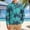 Green, variant on Men's Long Sleeve Hawaiian Shirts Loose Lapel Collar Button Down Shirts with Chest Pocket Casual Floral Printed Beach Wedding Shirts,XL,Light Blue 1