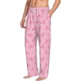 thumbnail image 6 of Hirioo Pink Bows for Women's PJ Pajama Pants Sleep Pants Women's Home Trousers with Pockets,S-3XL-3X-Large, 6 of 6