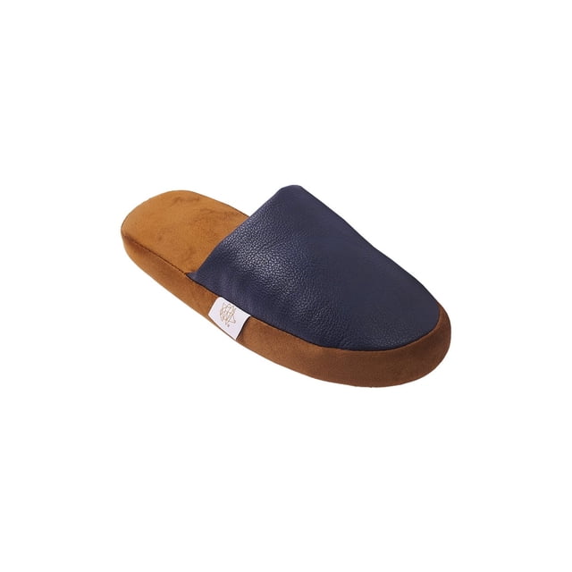 Pantufla Erizo Clothing Vinipiel Azul-Café para hombre