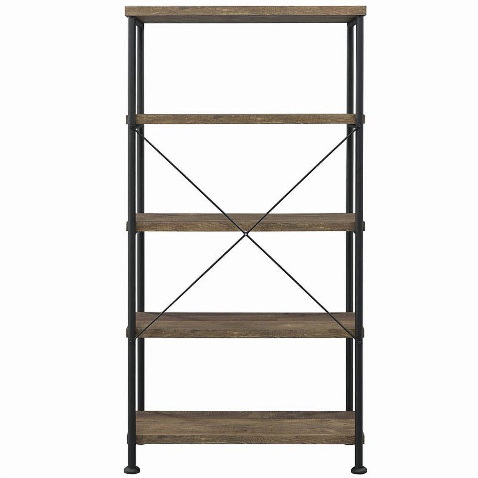 Coaster Furniture Analiese Rustic Industrial Decorative Bookcase - Rustic Oak