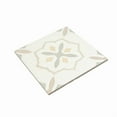 thumbnail image 4 of Palmera 9x9 Off-White Yellow Porcelain Floral Square Wall and Floor Tile (6.96 sq ft/case) - 13 Pack, 4 of 5