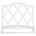 thumbnail image 2 of Home Basics Cast Iron Moroccan Lattice Cookbook Stand, White, 10.5x5.5x9 Inches, 2 of 4