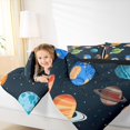 thumbnail image 4 of jejeloiu Galaxy Planet Bedding Comforter Set,Colorful Stars Dots Twin Comforter Sets,Universe Theme Bedding Set For Boys Teens,Microfiber Bedroom Decor Reversible,2-Piece, 4 of 8
