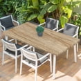 thumbnail image 2 of Country Farmhouse Table Cloths for 3 Foot Rectangle Tables, Vintage Brown Wooden Grain Patio Waterproof Elastic Fitted Tablecloths, Washable Rectangular Table Cover for Camping, 2 of 8