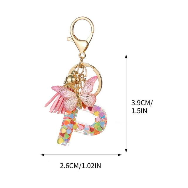New English Letter Keychain Hanger Car Keychain Bag Accessories