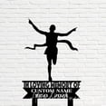 thumbnail image 5 of Handmadetneonsign Marathon Runner Memorial Metal With Stake, Runner Metal Stake, Runner Yard Stake 65531, 5 of 5