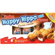 Kinder Happy Hippo Cocoa Cream 5 Pack - Free Shipping - 2 x 5 Pack (10 Total Hippos) - Imported from United Kingdom by Sentogo - Delicious Kinder Snack for Kids - Less Ingredients - More Fun to Eat