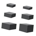 thumbnail image 3 of yuksok 6 Pieces Acrylic Cube Display Box Riser for Food Action Figures Collectibles Black, 3 of 9
