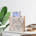 thumbnail image 5 of Magazine Rack Bohemian Style Magazine File Rack Magazine Storage Basket, 5 of 5