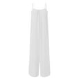 thumbnail image 6 of Jumpsuit Women Summer Sexy Backless Suspender Jumpsuit Wide Leg Pants Casual Loose Elegant Jumpsuit,White Women'S Polyester Casual Pants L, 6 of 8