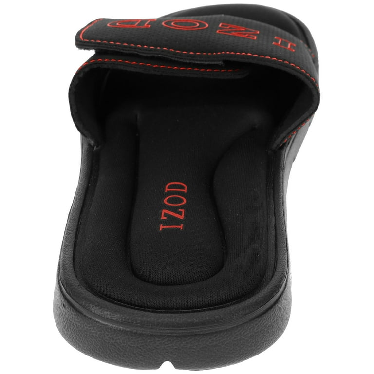 IZOD Men s Stephen Adjustable Sport Slide Sandal with Memory Foam