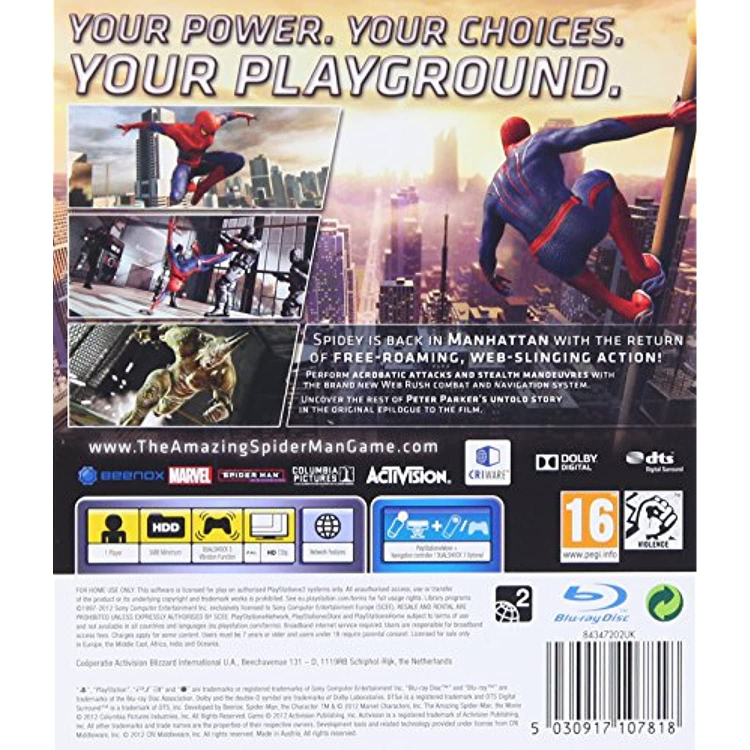 PlayStation The Amazing Spider-Man Games