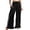 C-Black487, variant on DHFJKG Women Wide Leg Pants High Rise Ruffle Hem Comfortable Relaxed Fit Elastic Waist Pants With Pockets Summer Beach Vacation Clothes Versatile Trousers