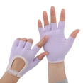 thumbnail image 2 of Unique Bargains Yoga Gloves Durable Fingerless Pilates Gloves One Size Purple, 2 of 5