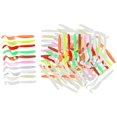 thumbnail image 4 of 100 unids / señuelos de cebo 4 / 5,5 / 7 cm gusanos de 5.5cm shamjiam Señuelos de pesca blandos, 4 of 9