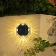Fence Light Warm Color Outdoor Automatic On off Garden Decorative fence-posts-5x5-string-line-leveling-cup-cradle-with-level-roofing