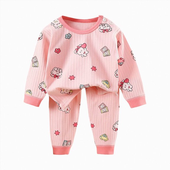 UAYOTSE Boys Daily Casual Long Sleeve Sweatsuit, Two Piece Printed Top and Jogger Pants Activewear Outfit Set Size 3-4 Years