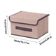 thumbnail image 3 of Cajas de Almacenamiento con Tapa de Lino (Paquete de 2) | Contenedores de Tela Plegables Grandes (36 X 25 X 23 Cm) | Organizadores de Ropa Duraderos de Tela No Tejida con Asas para Ropa, Juguetes, Ro, 3 of 4