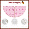 thumbnail image 4 of KLL Breast Cancer Awareness 1 Christmas Tree Skirt 30" ,Party Decorations Farmhouse for Christmas Decorations Holiday Party, 4 of 6