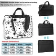 thumbnail image 6 of YFYANG 14 inch Universal Laptop Bag Oxford Cloth Laptop Sleeve, Multi-functional Cartoon Star Doodle Notebook Computer Messenger Bag Handbag, 6 of 8