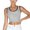 Grey, variant on Womens Tomboy Seamless Compression Bra Top Minimizer Crop Shaper Breathable Elegant Shapewear Beige L
