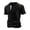 Black, variant on LTTVQM Mens Henley Shirts Waffle Button Short Sleeve Tops Lightweight Breathable Slim Fit Workout Fitness Athletic T-Shirt Army Green M