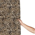 thumbnail image 3 of Shower Curtain, Trendy Leopard fashion print Waterproof Fabric Plastic Shower Curtain, Drying Fast Bathroom Curtain with 9 Buttonholes, Ruffle Shower Curtain 60x72in, 3 of 8