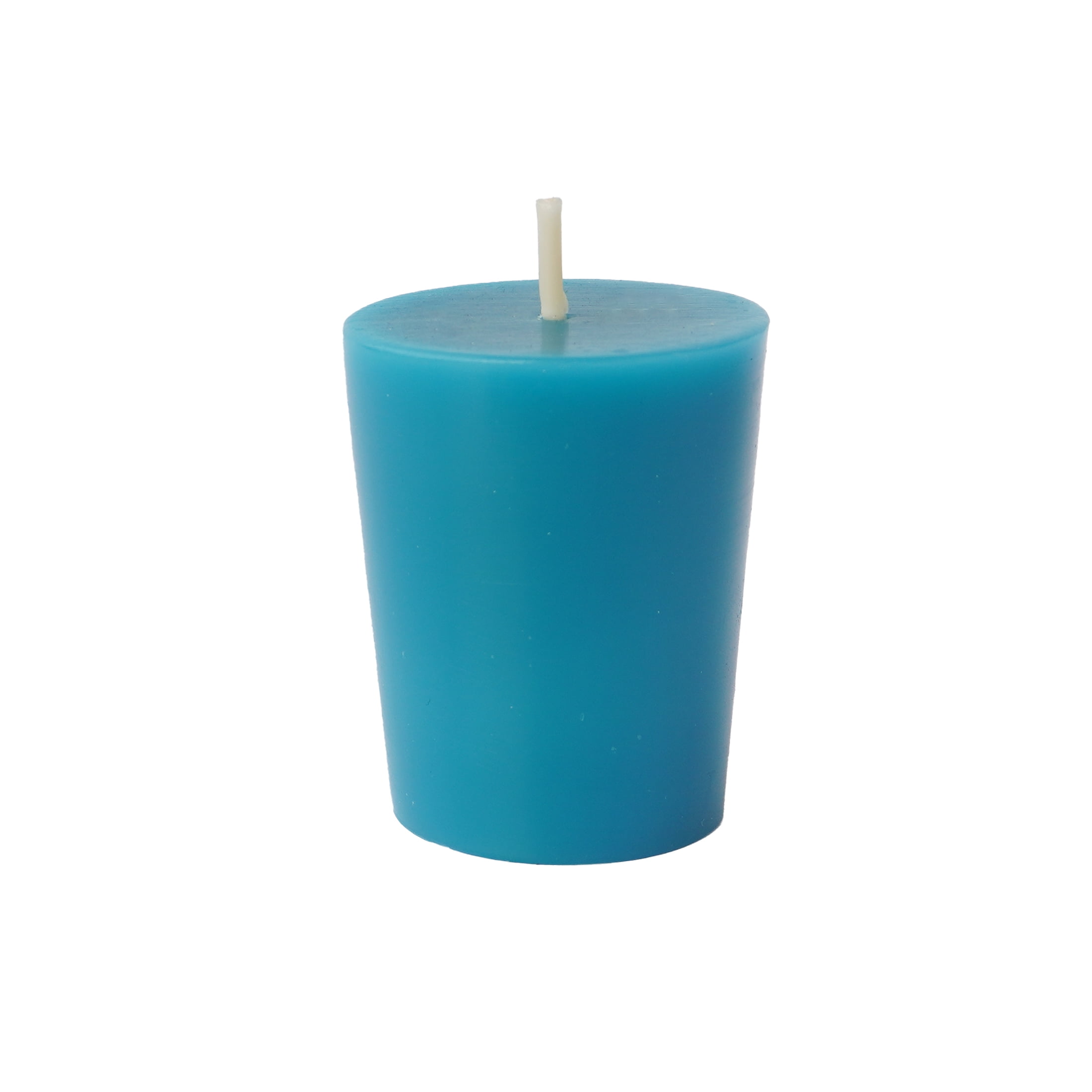 (2 pack) Mainstays Votive Candles, Unscented, Teal, 4 Pack