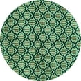 thumbnail image 1 of Ahgly Company Indoor Round Abstract Turquoise Blue Modern Area Rugs, 6' Round, 1 of 4