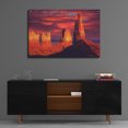 thumbnail image 4 of Epic Art 'Fiery Castles' by R. Hed, Acrylic Glass Wall Art, 36"x24", 4 of 8