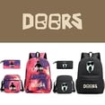 thumbnail image 1 of Doors Roblox 3-piece Schoolbag Printed Breathable Practical Backpack Large Capacity Canvas Bag, 1 of 1