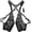 Black, variant on Premium Leather Adjustable Underarm Shoulder Bag,Double Shoulder Armpit Bag,Unisex Leather Shoulder Holster Style Chest Bag