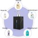 thumbnail image 3 of Elegante dispensador de jabón para baño, dispensador de jabón líquido de plástico acrílico de diseño moderno de 500 ml, diseño de mármol nórdico resistente a la decoloración, reutilizable y, 3 of 5