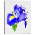 thumbnail image 2 of Bloomy Rose Aquarelle Bleue - Impression sur Toile Florale, 2 of 3