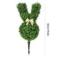 thumbnail image 3 of Bunny Topiary Outdoor, Easter Outdoor Topiary Tree Easter Artificial Plants Bunny Shape Topiary Tree, Easter Rabbit Boxwood Topiaries Plant for Indoor Outdoor Home Porch Decor, 3 of 8