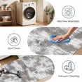 thumbnail image 4 of Washable Kitchen Runner Rug 2x5 ft, Modern Abstract Textured Kitchen Runner Rug, Non Slip Soft Low Profile Rug with PVC Backing for Kitchen Sink, Hallway & Laundry Room, Brown, 4 of 6