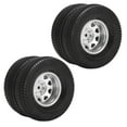thumbnail image 4 of 2pcs Alloy Rear Wheel Hub Rims with 21mm Width Rubber Tires for 1/14 Tractor Dump Truck TrailerSilver, 4 of 8