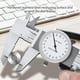 thumbnail image 3 of Dial Vernier calibrador deslizante 0-150mm medición de Metal a prueba de golpes mm/pulgada calibre acero al carbono micrómetro métrico reiniciable Inevent TO000978-01B, 3 of 7