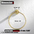 thumbnail image 2 of Double Towel Bar Matte Stainless Steel Bath Towel Rack for Bathroom Towel Holder Wall Mount Total Length TBLPB, 2 of 8