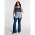 thumbnail image 3 of Kacey Lee Women's Long Denim Chaps Jeans, Sizes 0-18, 3 of 8