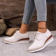thumbnail image 6 of Miqool Women's Platform Wedge Heel Summer Casual Chic Pointed Toe Lace Up Thick Sole Rope Sole Dress Shoes, 6 of 9