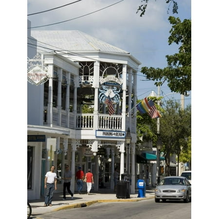 Crabby Dicks Bar and Restaurant, Duval Street, Key West, Florida, USA Print Wall Art By R H
