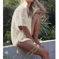 thumbnail image 4 of Salida de playa HARHAY de crochet con cuello en V y cordón, talla M-XXL, 4 of 4