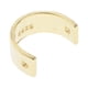 thumbnail image 2 of en apariencia De U Doradas Espaciadoras Decoración Regalos Collar Colgante Decoración 11 mm de oro, 2 of 9