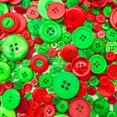 thumbnail image 1 of Botones artesanales Qovydx, 1600 unidades, rojos y verdes, surtidos de 1 a 3 cm, 1 of 7