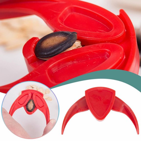 Plastic Nut and Seed Opener,Easy Grip Clamp for Walnuts Pistachios Sunflower Seeds,Household and Snack Tool