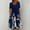 Dark Blue, variant on IDALL Summer Dresses,Petite Dresses Women Summer Casual Print Short Sleeve Dresses Empire Waist Dress With Pockets Hawaiian Dresses,Modest Dresses,Womens Dresses Dark Blue Dress L