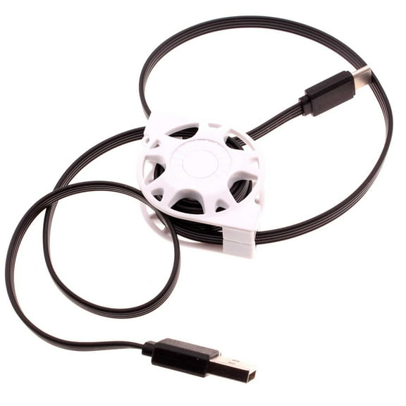 Retractable USB Cable for Samsung Galaxy Z Flip4 Phone - Type-C Charger Power Cord USB-C J2N Compatible With Galaxy Z Flip4