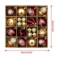 thumbnail image 2 of Christmas Transparent Painted Christmas Ball Set Gift Box, 2 of 6